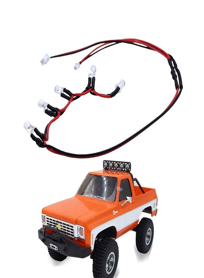 FACCNOY LED Light Roof Lamp Lights for FMS FCX24 K5 1/24 RC Crawler Car 5 LED Serial Connections Decoration Parts - Image 2